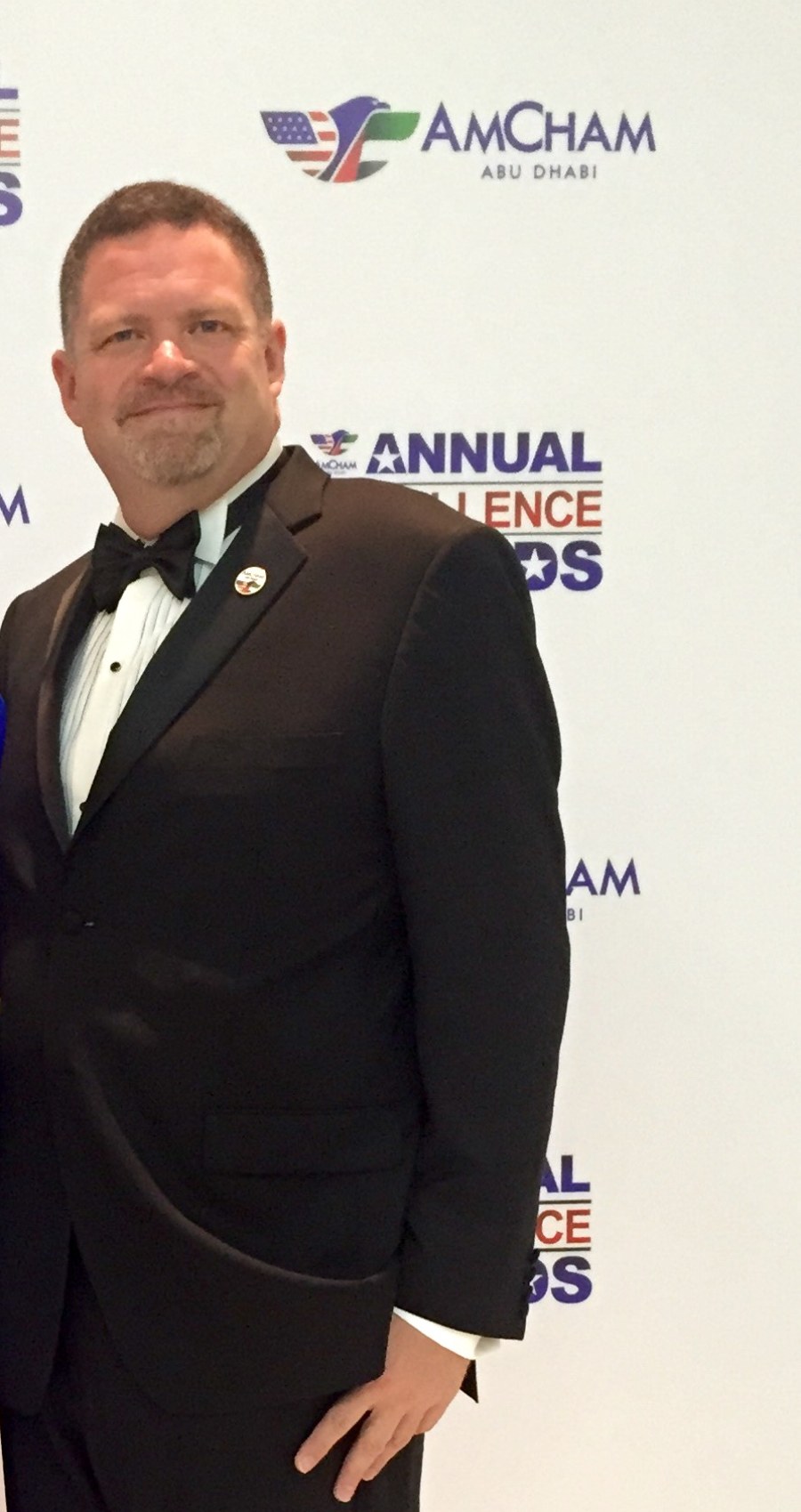 Darrell Seale at the AmCham Abu Dhabi Annual Excellence Awards