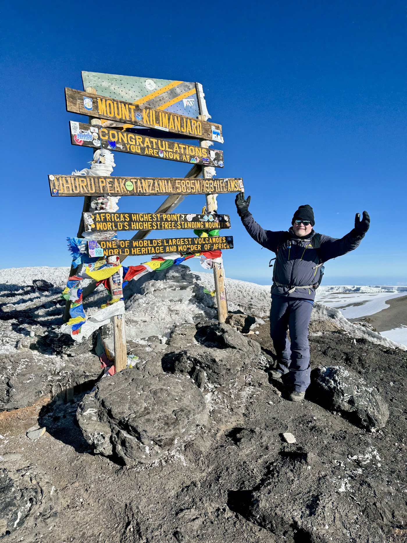 Darrell Seale on Mount Kilimanjaro, Tanzania, 2024