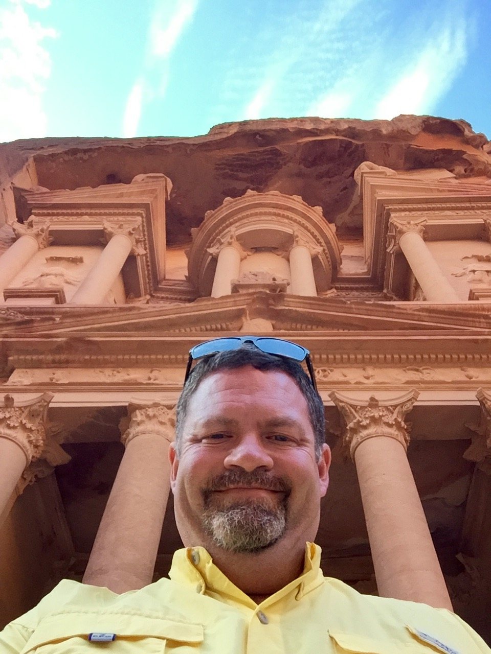 Darrell Seale in Petra, Jordan, 2015