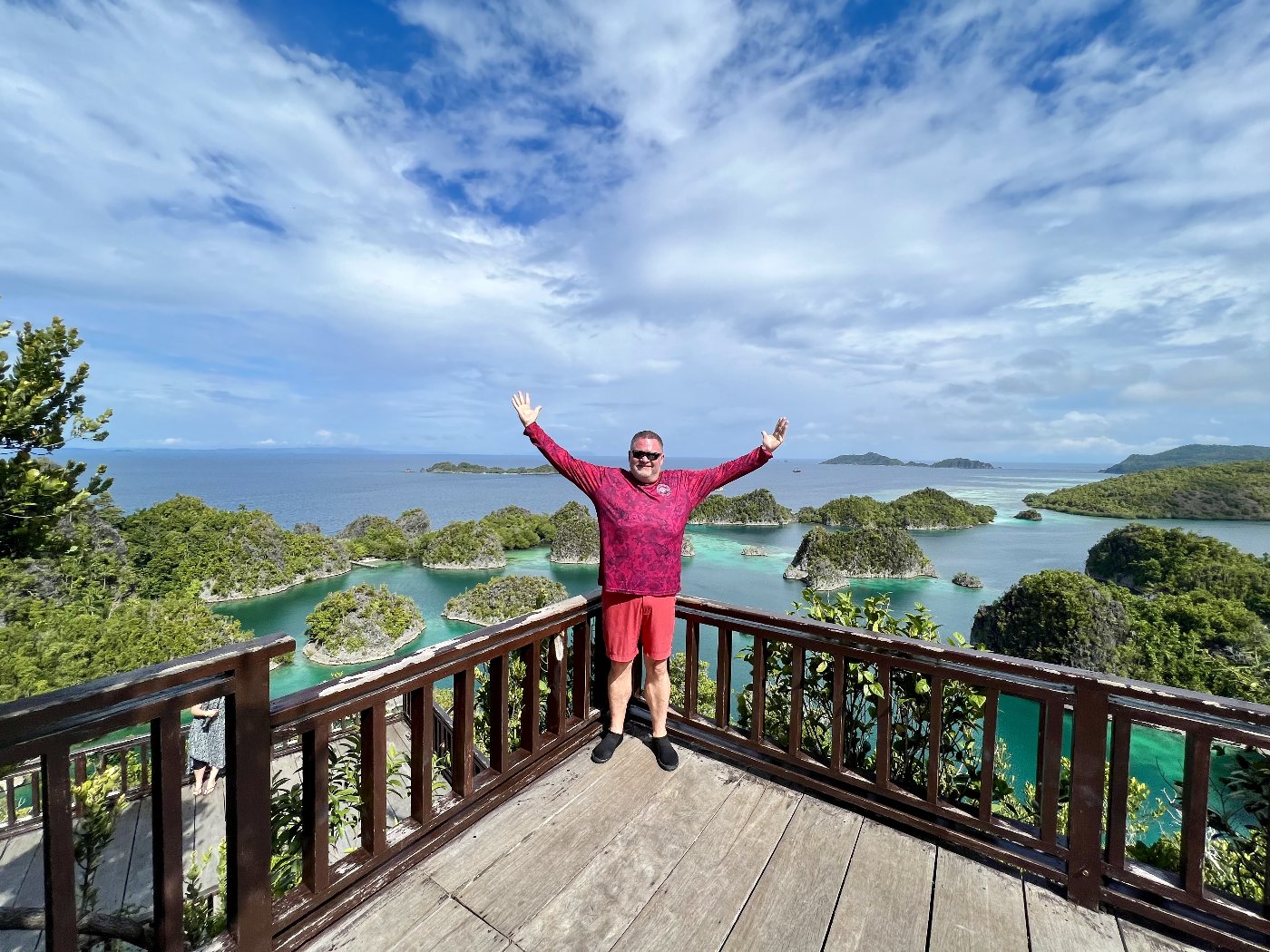 Darrell Seale in Raja Ampat, Indonesia, 2023