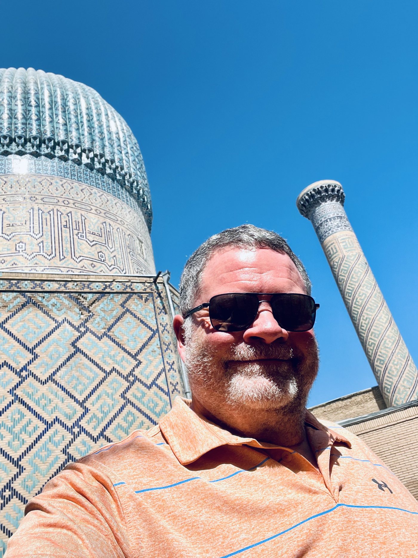 Darrell Seale in Samarkand, Uzbekistan, 2023