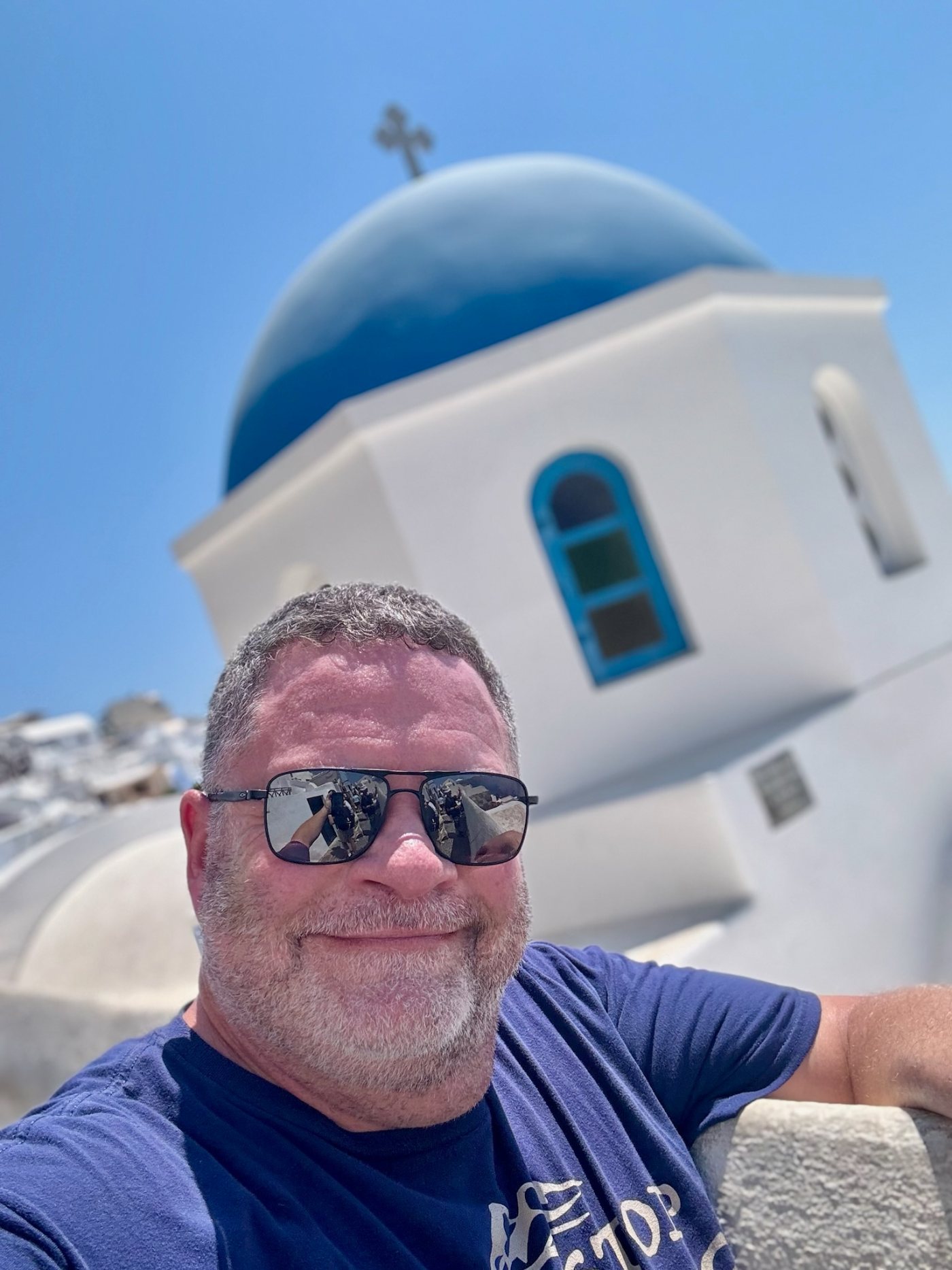 Darrell Seale in Santorini, Greece (2024)